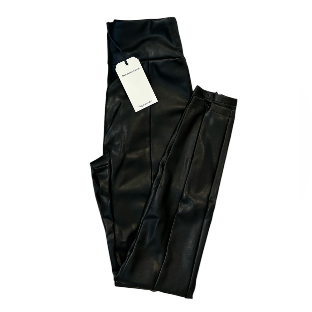 Abercrombie & fitch faux leather leggings